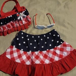18-24 month Skort, purse &0-2 year old sunglasses